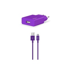 Adapter TTEC SmartCharger Travel Charger 2.1A Lightning PURPLE (2SCS20LMR)