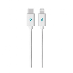 Kabel TTEC Lightning USB Charge Data WHITE MFI (2DKM04B)