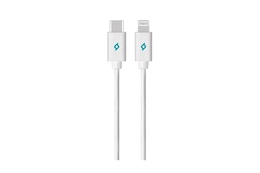 Kabel TTEC Lightning USB Charge Data WHITE MFI (2DKM04B)