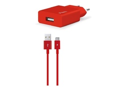 Adapter TTEC SmartCharger Travel Charger 2.1A TYPE-C RED (2SCS20CK)