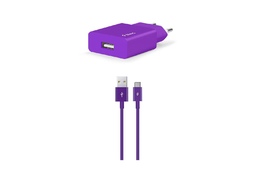 Adapter TTEC SmartCharger Travel Charger 2.1A TYPE-C PURPLE (2SCS20CMR)