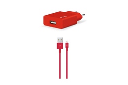 Adapter TTEC SmartCharger Travel Charger 2.1A Lightning RED (2SCS20LK)