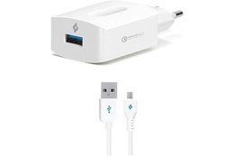 Adapter TTEC SpeedCharger 3.0 Travel Charger 18W micro USB cable (2SCQC01M)