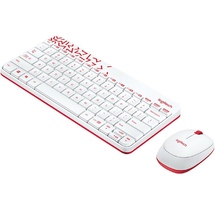 Simsiz klaviatura və kompüter siçanı LOGITECH MK240, WHITE