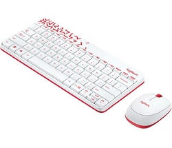 Simsiz klaviatura və kompüter siçanı LOGITECH MK240, WHITE