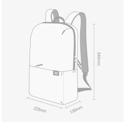 Notbuk üçün su keçirməyən çanta Xiaomi Casual Daypack ZJB4148GL Orange