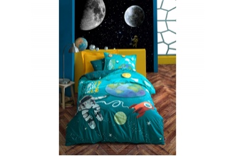 Uşaq yataq dəsti Cotton box Little Astrounaut