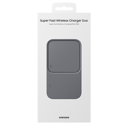 Simsiz enerji toplama cihazı Samsung 15W Fast Wireless Charger Duo with TA Black (EP-P5400TBRGRU)