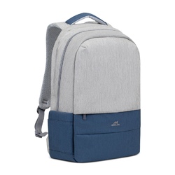 Notbuk üçün su keçirməyən çanta RIVACASE 7567 grey/dark blue anti-theft Laptop backpack 17.3