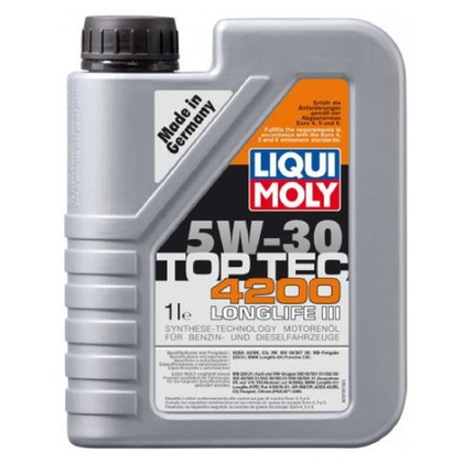 Avtomobil mühərrik yağı Liqui Moly Top Tec 4200 5W-30 1L (3706/7660)