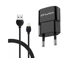 Adapter AWEI C-832 Smart Charger with Lightning Interface Data Cable for iPhone
