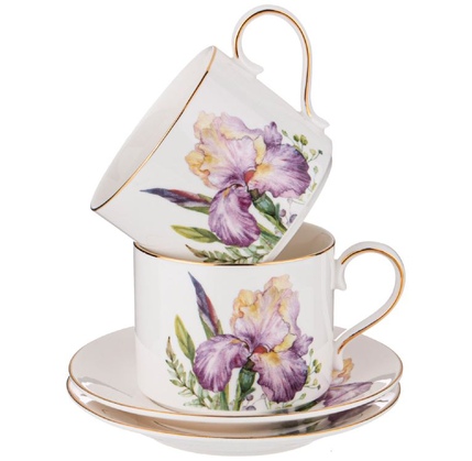 Çay dəsti Lefard Irises 6 nəfərlik 12 parça 300 ml