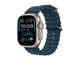 Smart saat Apple Watch Ultra 2 GPS + Cellular, 49mm Titanium Case with Blue Ocean Band (MREG3RB/A)