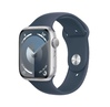 Smart saat Apple Watch Series 9 GPS, 45mm Silver Aluminium Case with Storm Blue Sport Band - M/L (MR9E3QI/A)