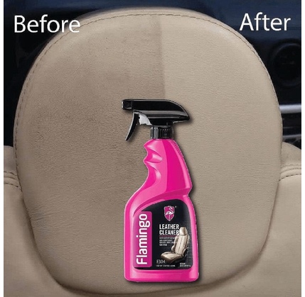 Avtomobil salonunda olan dərini qorumaq üçün FLAMINGO LEATHER CLEANER 500 ML / F304