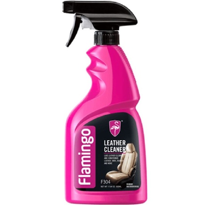 Avtomobil salonunda olan dərini qorumaq üçün FLAMINGO LEATHER CLEANER 500 ML / F304