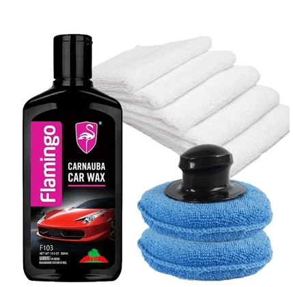 Avtomobilin parlaqlığı, qorunması və qulluğu üçün FLAMINGO CARNAUBA CAR WAX 300 ML / F103