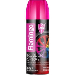 Plastik, vinil və rezin məhsullarının təmizlənməsi üçün FLAMINGO RUBBER SPRAY 450 ML / F023