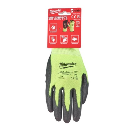 Əlcək MILWAUKEE HI-VIS CUT C GLOVES - 9-L - 1PC