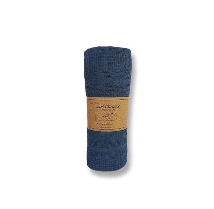 Örtük IyiGeceler Pure Simple Pike 160x230 sm Indigo