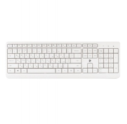 Simsiz klaviatura 2E KS220 106key, WL, EN/UK/RU, White