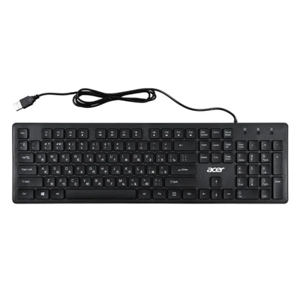 Simsiz klaviatura Acer OKW020, 104key ,USB-A, EN/UKR/RU,Black