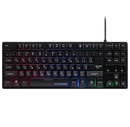 Klaviatura 2E GAMING KG290 87key, USB-A, EN/UA/RU, LED, black