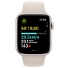 Smart saat Apple Watch SE GPS Gen.2, 40mm Starlight Aluminium Case With Starlight Sport Band - S/M (MR9U3QR/A)