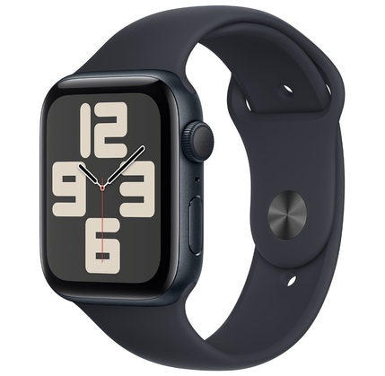 Smart saat Apple Watch SE GPS Gen.2, 44mm Midnight Aluminium Case With Midnight Sport Band - M/L (MRE93QR/A)