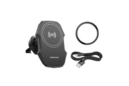 Avtomobil üçün telefon tutacağı BOROFONE BH215 Adelante magnetic wireless fast charging car holder (air outlet)