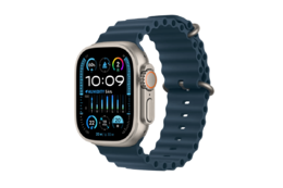 Smart saat Apple Watch Ultra 2 GPS + Cellular, 49mm Titanium Case with Blue Ocean Band (MREG3GK/A)