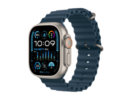 Smart saat Apple Watch Ultra 2 GPS + Cellular, 49mm Titanium Case with Blue Ocean Band (MREG3GK/A)