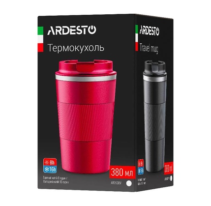 Termos ARDESTO TRAVEL MUG URBAN 380 ml VIVA MAGENTA