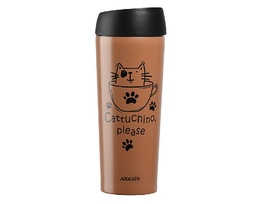 Termos ARDESTO TRAVEL MUG COFFEE TIME CAT 450 ml MOCHA