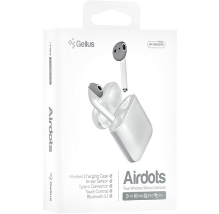 Simsiz qulaqlıq Gelius Pro Airdots GP-TWS-001W White/R