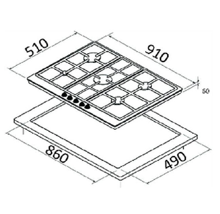 Bişirmə paneli BOMPANI BO592MQ/N