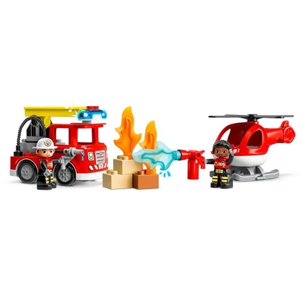 Konstruktor LEGO DUPLO FIRE STATION & HELICOPTER