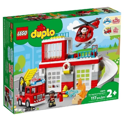 Konstruktor LEGO DUPLO FIRE STATION & HELICOPTER