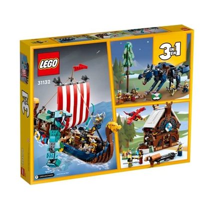 Konstruktor LEGO CREATOR VIKING SHIP AND THE MIDGARD SERPENT