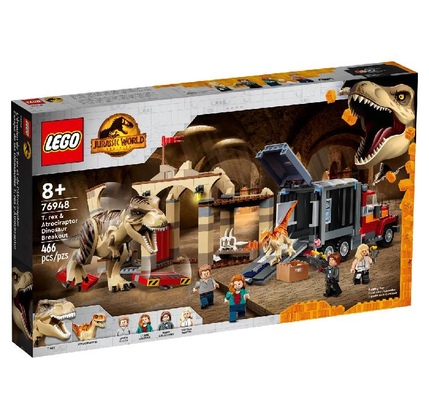 Konstruktor LEGO JURASSIC WORLD T. REX & ATROCIRAPTOR DINOSAUR BREAKOUT