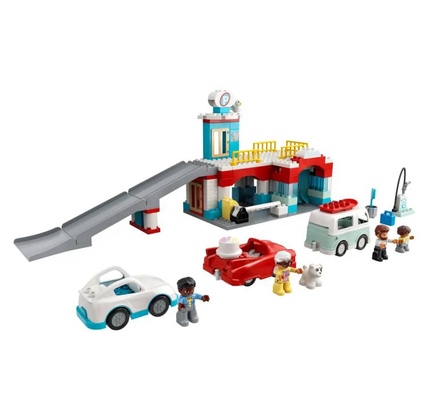 Konstruktor LEGO PARKING GARAGE AND CAR WASH