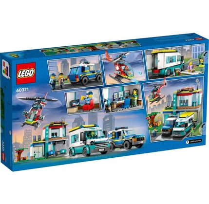 Konstruktor LEGO CITY EMERGENCY VEHICLES HQ