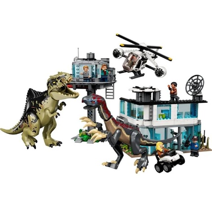 Konstruktor LEGO JURASSIC WORLD GIGANOTOSAURUS & THERIZINOSAURUS ATTACK 24