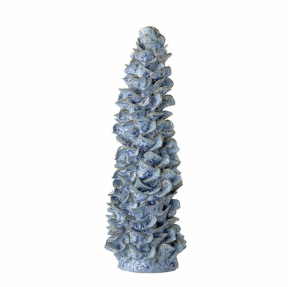 Fiqur Bloomingville Kawal Deco Stoneware Blue 15x41 sm