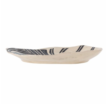 Dekorativ boşqab Bloomingville Yamato Blue Stoneware 31x4x26,5 sm