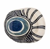 Dekorativ boşqab Bloomingville Yamato Blue Stoneware 31x4x26,5 sm