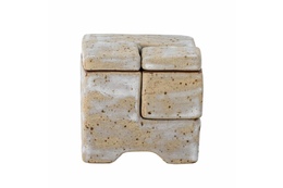 Zərgərlik qutusu Bloomingville Madox Stoneware Grey 8x8x8 sm