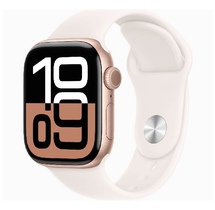 Smart saat Apple Watch Series 10 GPS 42mm Rose Gold Aluminium Case with Light Blush Sport Band - S/M (MWWH3QI/A)