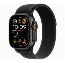 Smart saat Apple Watch Ultra 2 GPS + Cellular 49mm Black Titanium Case with Black Trail Loop - M/L (MX4V3RB/A)