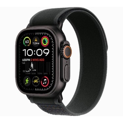 Smart saat Apple Watch Ultra 2 GPS + Cellular 49mm Black Titanium Case with Black Trail Loop - M/L (MX4V3RB/A)